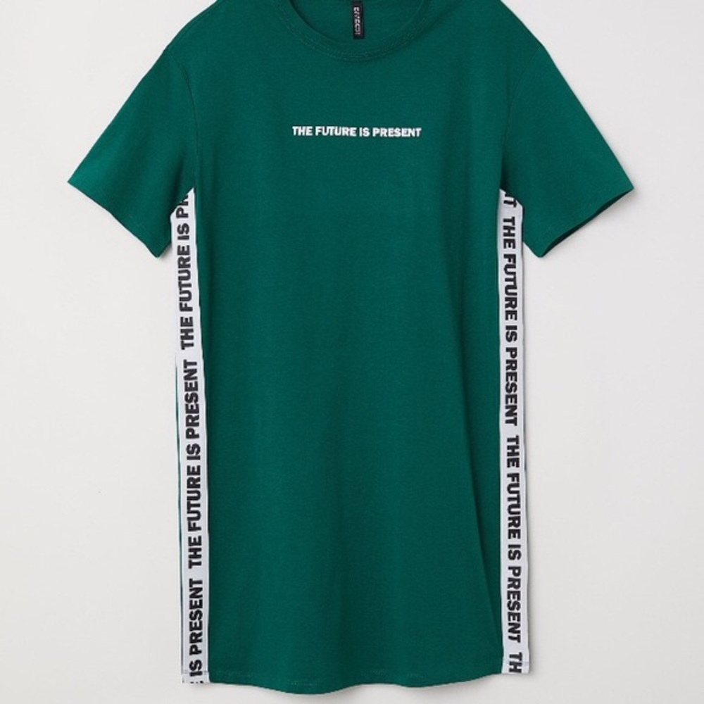 “The future is present” tshirt dress